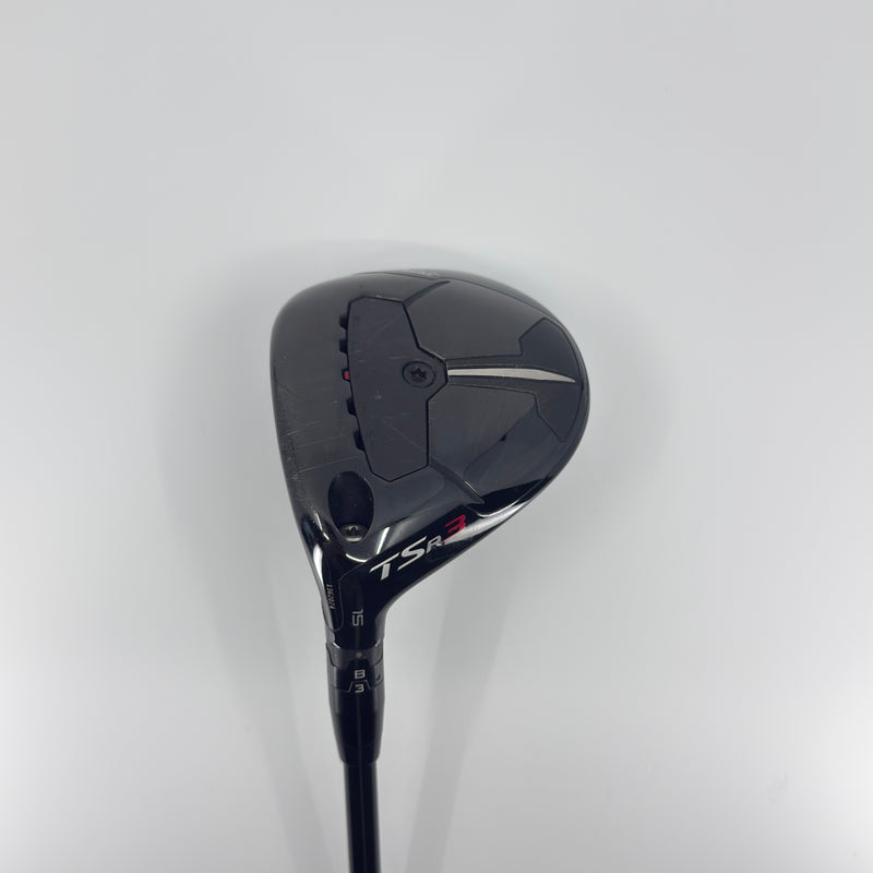 Titleist TSR3 3 Wood 15* LH Mitsubishi Tensei AV Blue 65R Regular