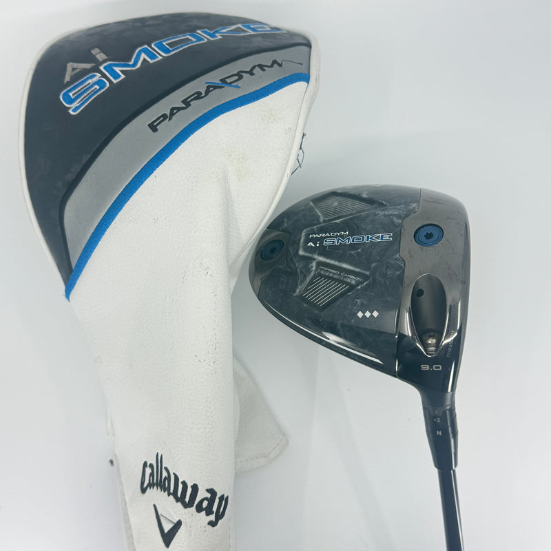 Callaway Paradym Ai Smoke TD Driver 9* RH Graphite Design Tour AD VF 80X X Stiff