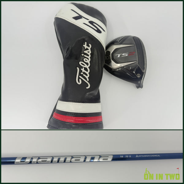 Titleist TS2 3 Wood 15* RH Mitsubishi Diamana TB 70S Stiff