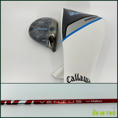 Callaway Paradym Ai Smoke TD Driver 9* RH Fujikura Ventus Red Velocore 60S Stiff