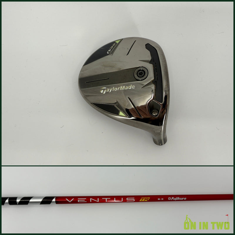 Taylormade Qi35 3 Wood 15* RH Fujikura Ventus TR Red Velocore 60S Stiff