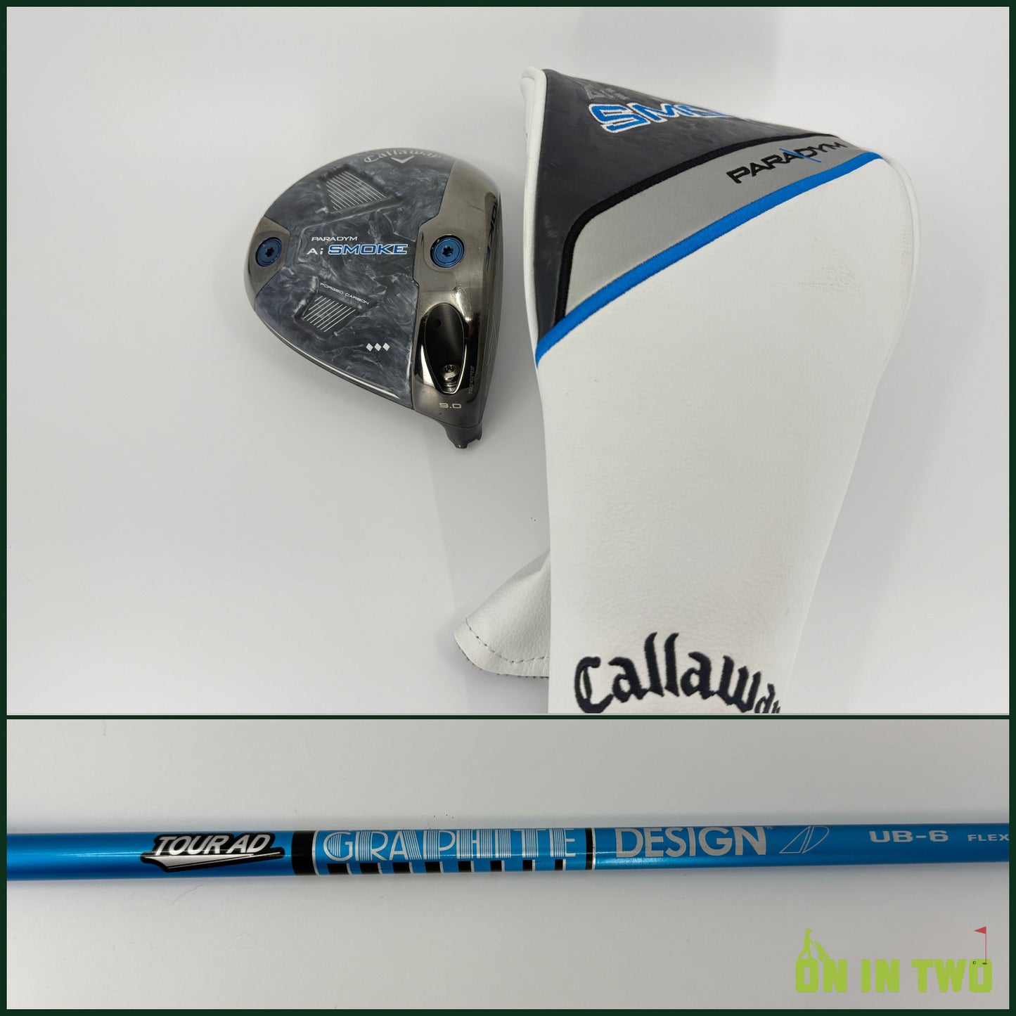 Callaway Paradym Ai Smoke TD Driver 9* RH Graphite Design Tour AD UB 60S Stiff