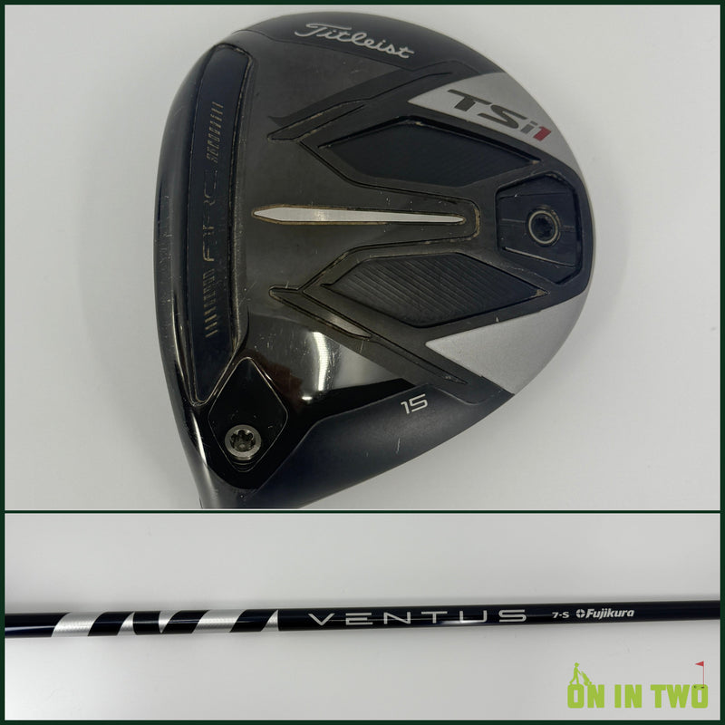 Titleist TSi1 3 Wood 15* LH Fujikura Ventus Blue Velocore 70S Stiff