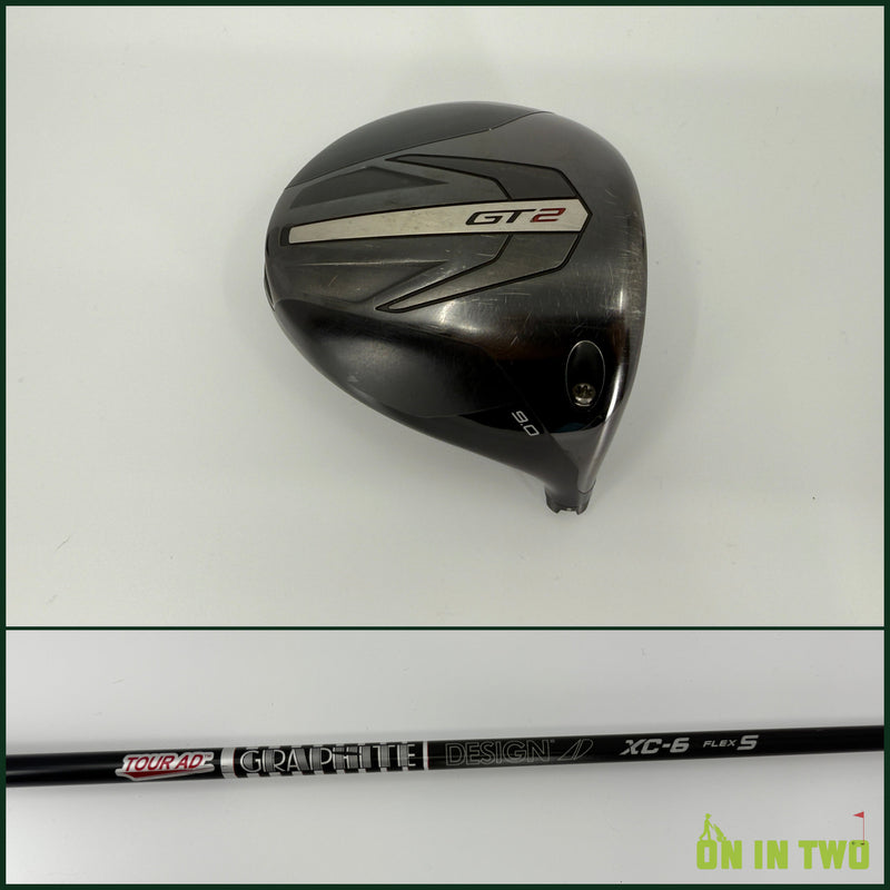 Titleist GT2 Driver 9* RH Graphite Design Tour AD XC 60S Stiff
