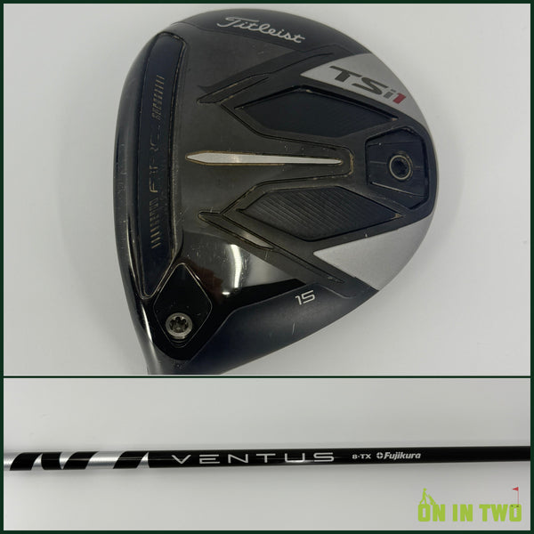 Titleist TSi1 3 Wood 15* LH Fujikura Ventus Black Velocore 80T Tour X Stiff