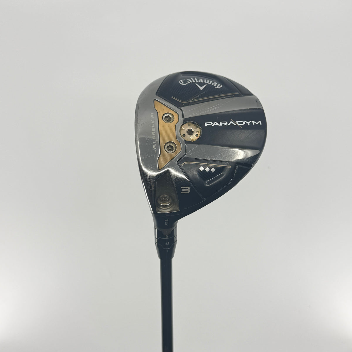 Callaway Paradym Triple Diamond 3 Wood 15* LH Mitsubishi Kai’Li White Stiff 70-S Shaft