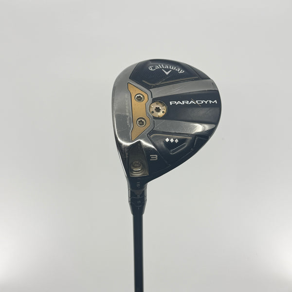 Callaway Paradym Triple Diamond 3 Wood 15* LH Mitsubishi Kai’Li White Stiff 70-S Shaft