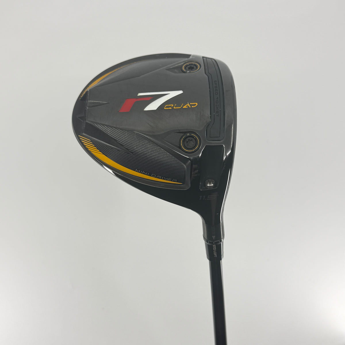 Taylormade r7 Quad Mini Driver 11.5* RH Project X Hzrdus Black Gen 4 Stiff 60 6.0 Shaft