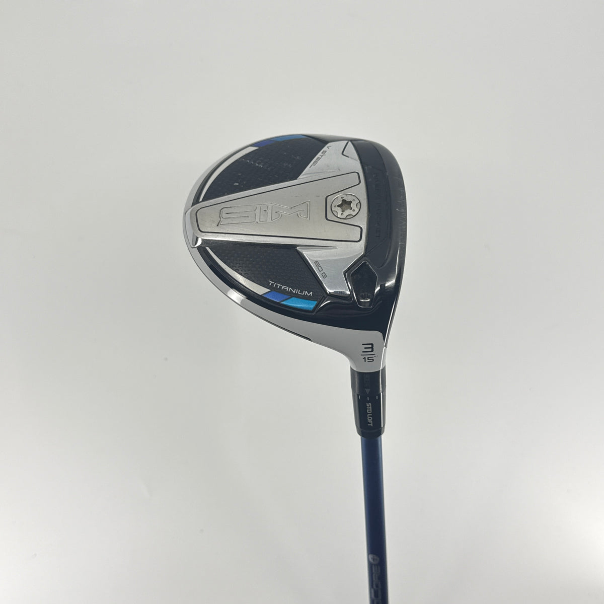 Taylormade Sim Ti 3 Wood 15* RH Fujikura Ventus Blue Velocore + Stiff 6-S Shaft