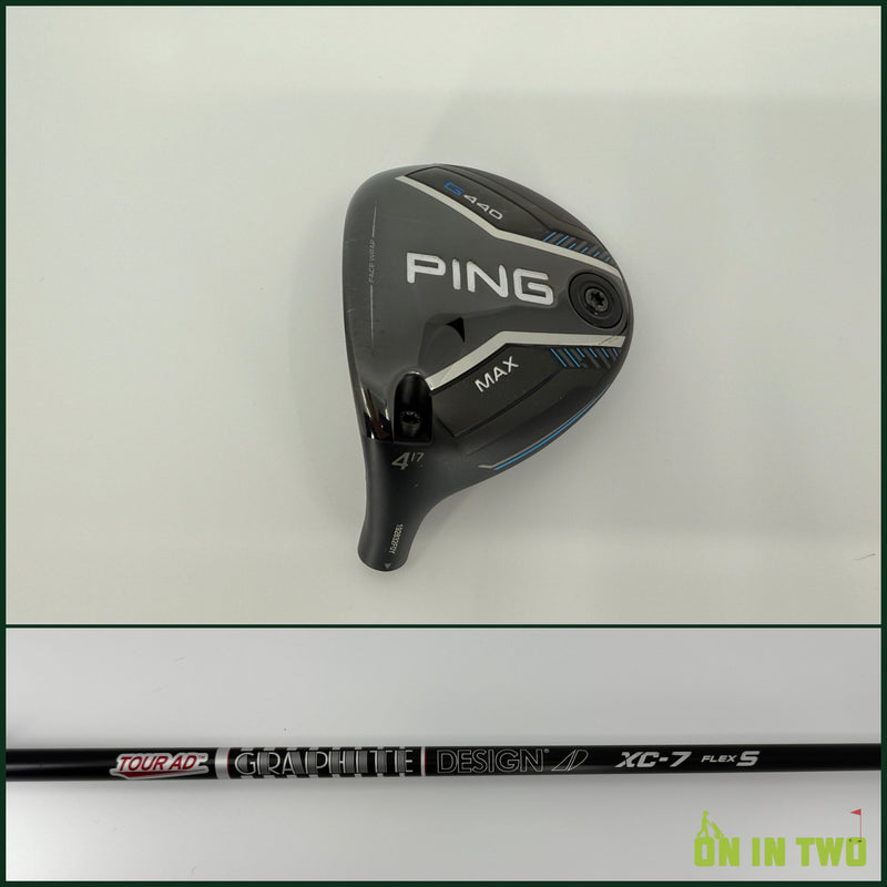 Ping G440 Max 4 Wood 17* LH Graphite Design Tour AD XC 70S Stiff
