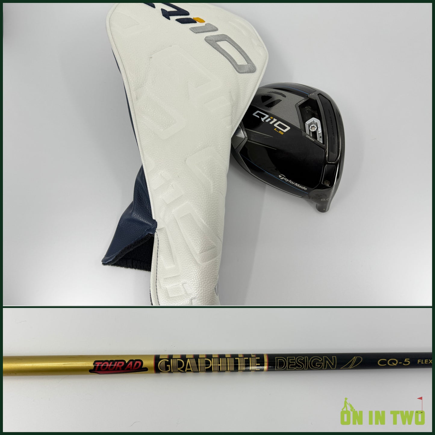 Taylormade Qi10 LS Driver 8* RH Graphite Design Tour AD CQ 50S Stiff