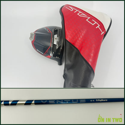 Taylormade Stealth 2 Plus Driver 9* RH Fujikura Ventus Blue Velocore + 60X X Stiff