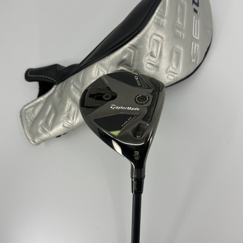 Taylormade Qi35 Tour 3 Wood RH Mitsubishi Kai'Li Dark Waves Blue - C-745 image 1