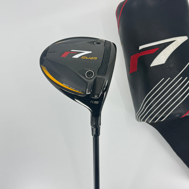 Taylormade r7 Quad Mini Driver 11.5* RH Fujikura Ventus Black Velocore + 80X X Stiff