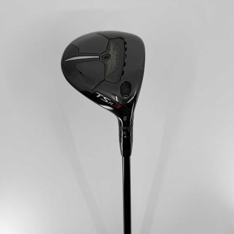Titleist TSR3 3 Wood 15* RH Mitsubishi Tensei AV Raw Blue 65S Stiff